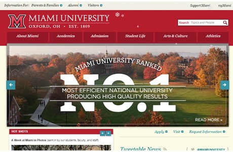 Miami University Website