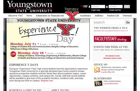 Youngstown State University Website