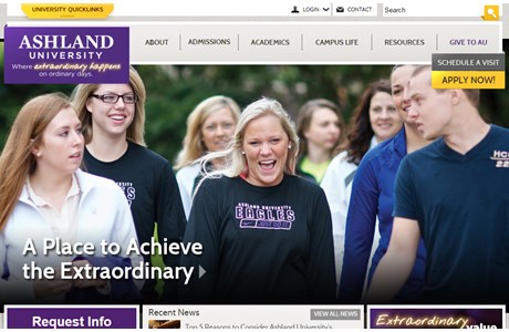Ashland University Website