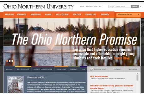 Ohio Northern University Website