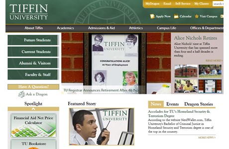 Tiffin University Website