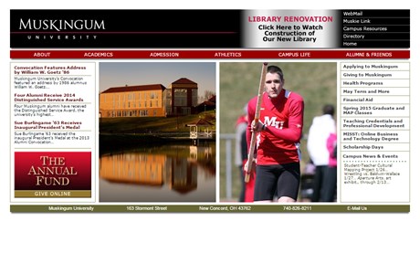 Muskingum University Website