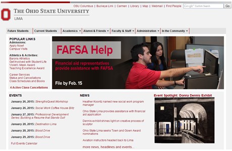 The Ohio State University at Lima Website