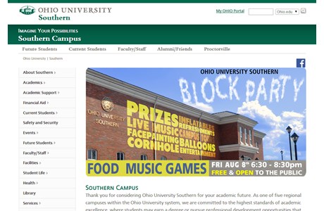 Ohio University Southern Website