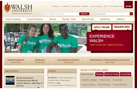 Walsh University Website