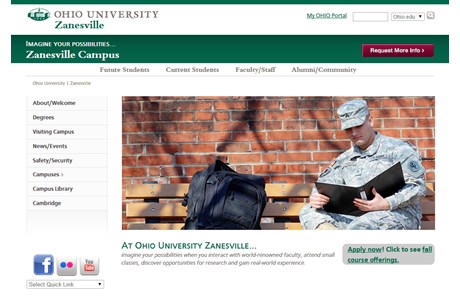 Ohio University Zanesville Website