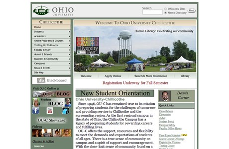 Ohio University Chillicothe Website