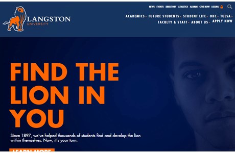 Langston University Website