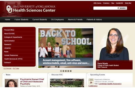 The University of Oklahoma Health Sciences Center Website