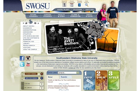 Southwestern Oklahoma State University Website