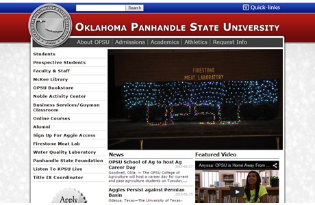 Oklahoma Panhandle State University Website