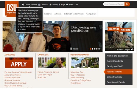 Oregon State University Website