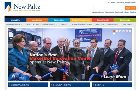 State University of New York at New Paltz Website