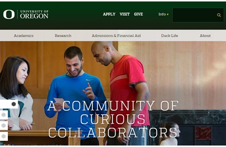 University of Oregon Website