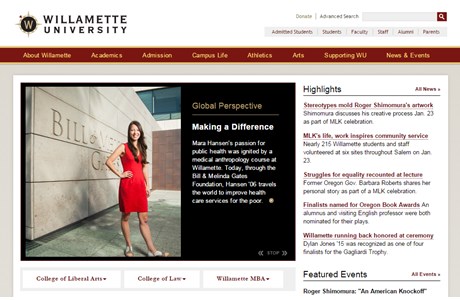 Willamette University Website