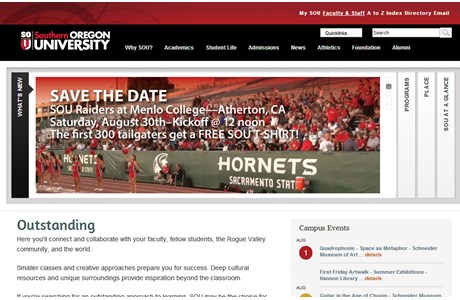 Southern Oregon University Website