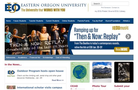 Eastern Oregon University Website