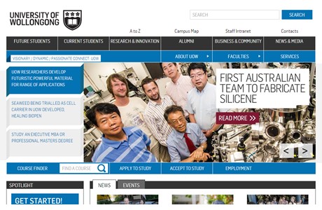 University of Wollongong Website