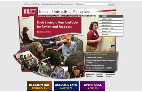 Indiana University of Pennsylvania Website