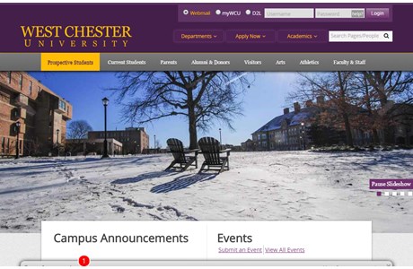 West Chester University of Pennsylvania Website