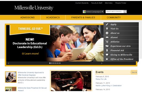 Millersville University of Pennsylvania Website