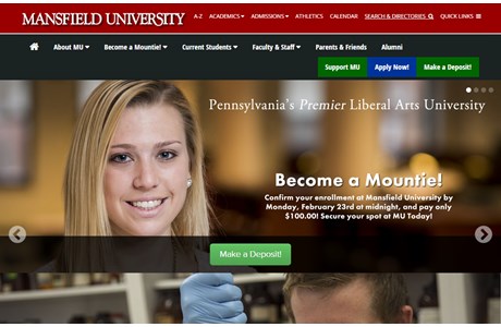 Mansfield University of Pennsylvania Website