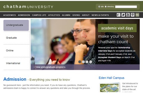 Chatham University Website