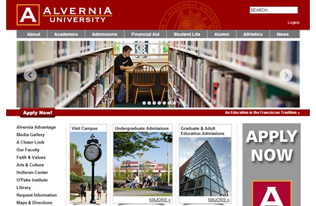 Alvernia University Website