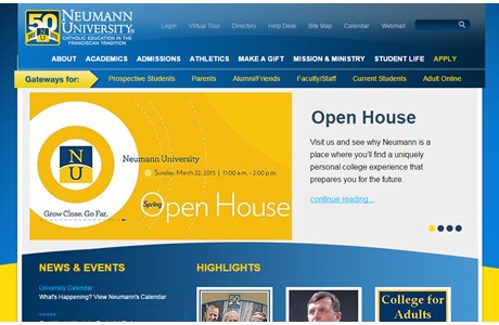 Neumann University Website