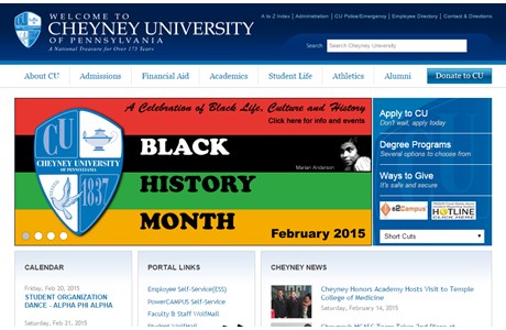 Cheyney University of Pennsylvania Website