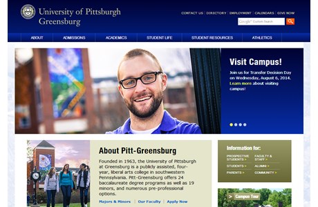 University of Pittsburgh at Greensburg Website