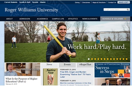 Roger Williams University Website