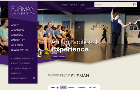 Furman University Website
