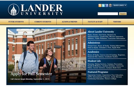 Lander University Website