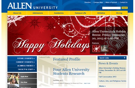 Allen University Website