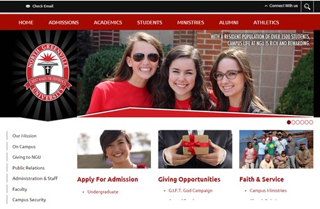 North Greenville University Website