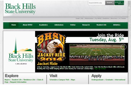 Black Hills State University Website