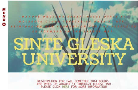 Sinte Gleska University Website