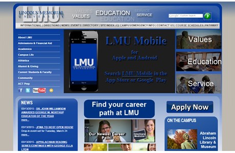 Lincoln Memorial University Website