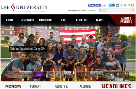 Lee University Website