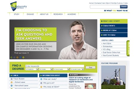 Central Queensland University Website