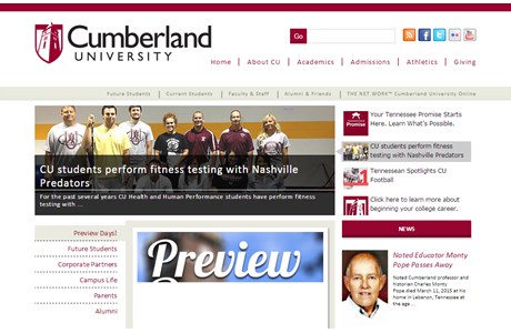 Cumberland University Website