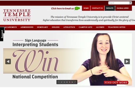 Tennessee Temple University Website