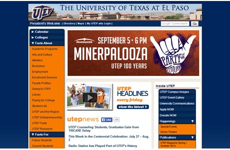 The University of Texas at El Paso Website