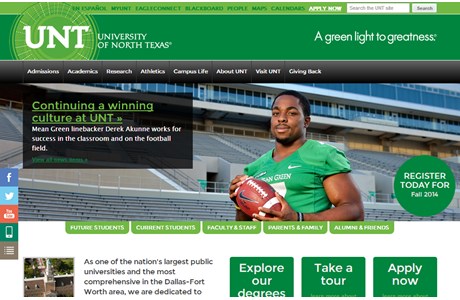 University of North Texas Website