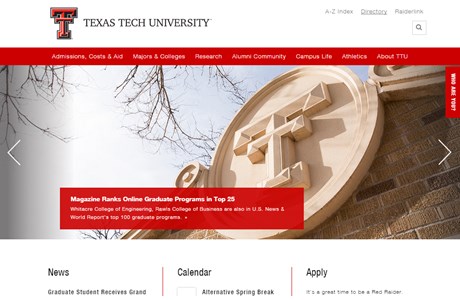 Texas Tech University Website