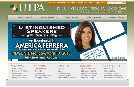 The University of Texas-Pan American Website