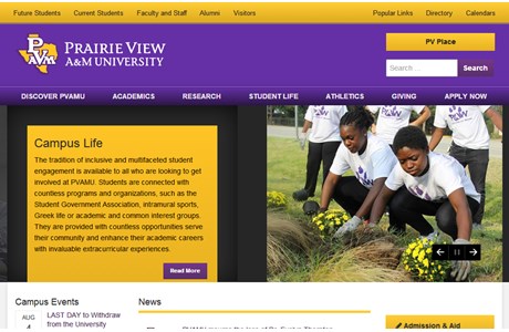 Prairie View A&M University Website