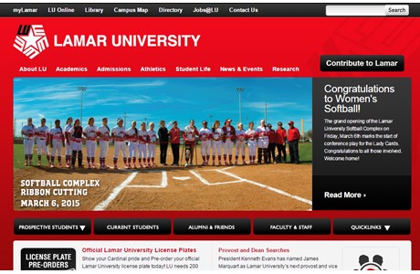 Lamar University Website