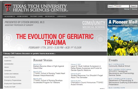 Texas Tech University Health Sciences Center Website